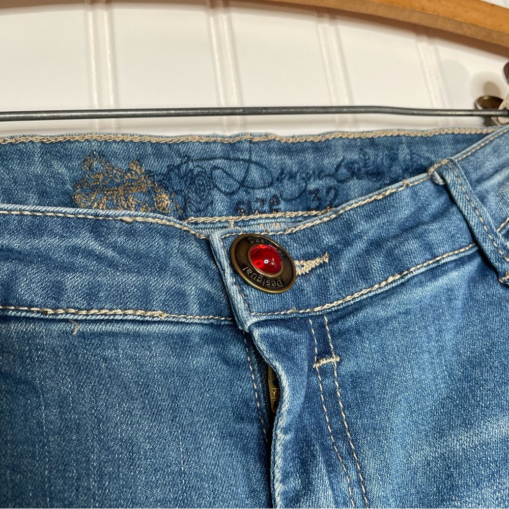 Desigual Embroidered Appliqué Skinny Jeans - Picture 8 of 11